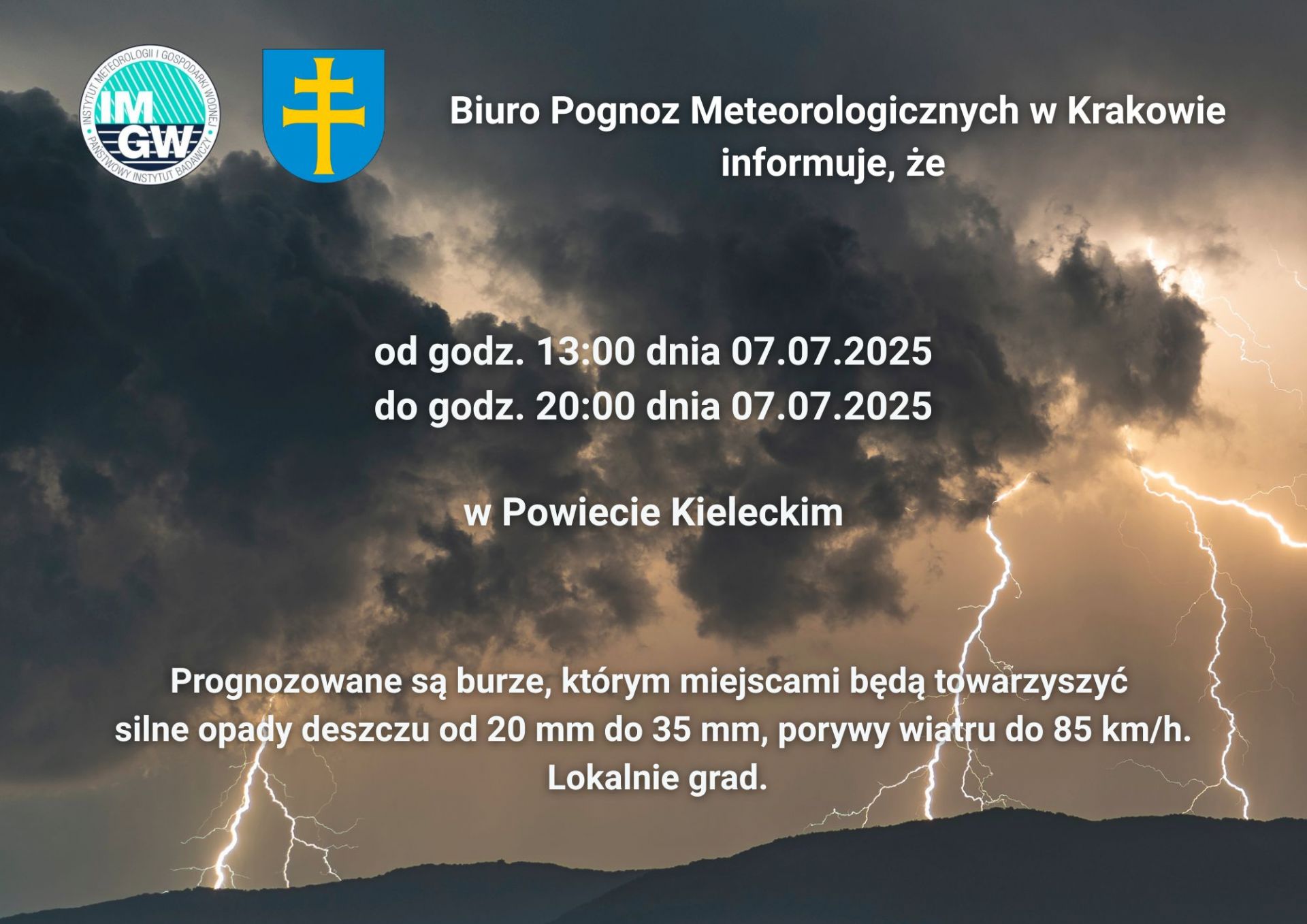 Ostrzeżenie meteo